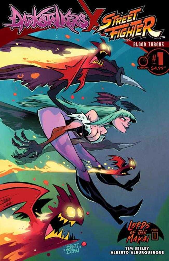 Darkstalkers X Street Fighter Blood Throne #1 (One Shot) Cover B Brett Bean Variant Previously Foc'D On 4/28/2025