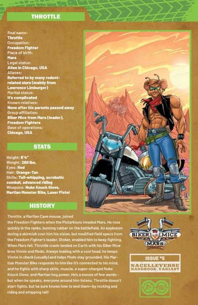 Biker Mice From Mars (2025) #5 Cover C Aj Jothikumar Handbook Variant