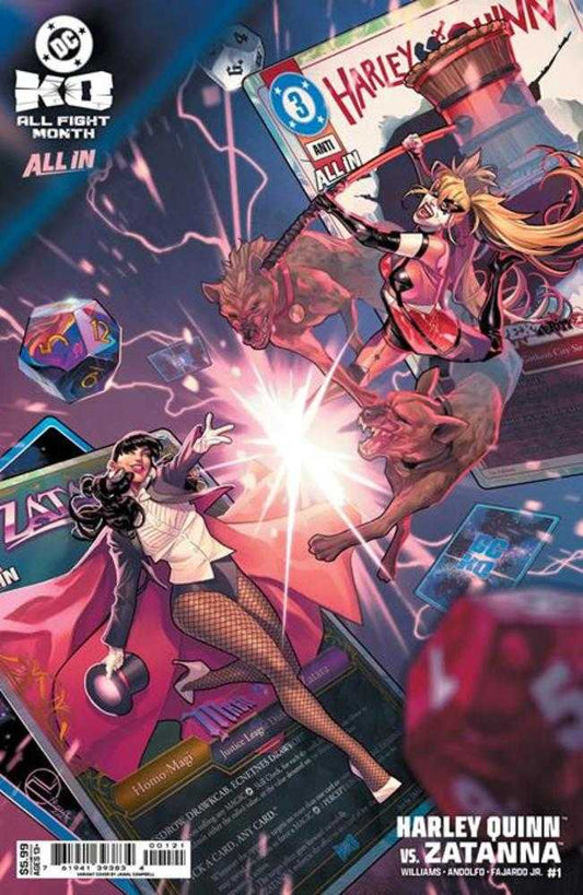 DC K.O. Harley Quinn vs Zatanna #1 (One Shot) Cover C Jamal Campbell Card Stock Variant