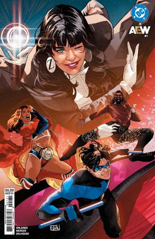 DC X Aew #1 (Of 2) Cover C Edwin Galmon Card Stock Variant