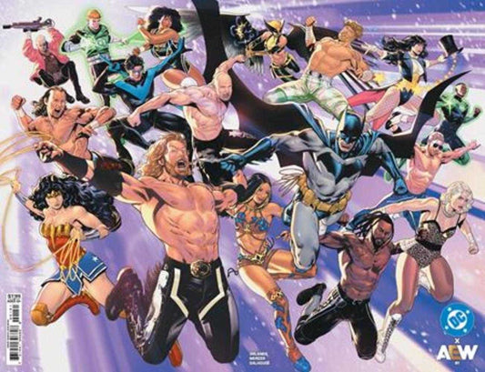 DC X Aew #1 (Of 2) Cover E Lucas Meyer Wraparound Foil Variant