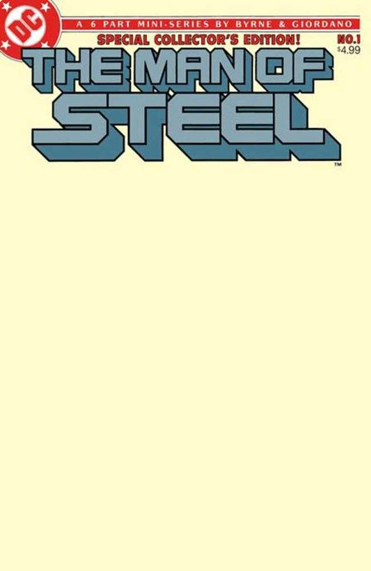 Man Of Steel #1 Facsimile Edition Cover B Blank Card Stock Variant