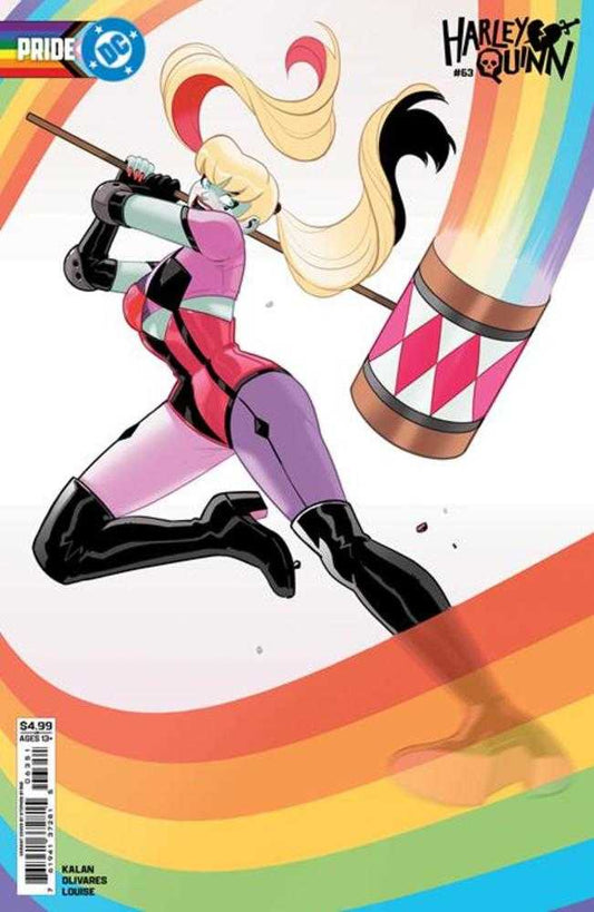 Harley Quinn #63 Cover E Stephen Byrne DC Pride Card Stock Variant