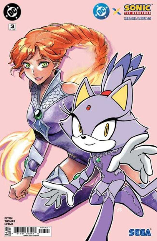 DC X Sonic The Hedgehog The Metal Legion #3 (Of 5) Cover B Saowee Card Stock Variant