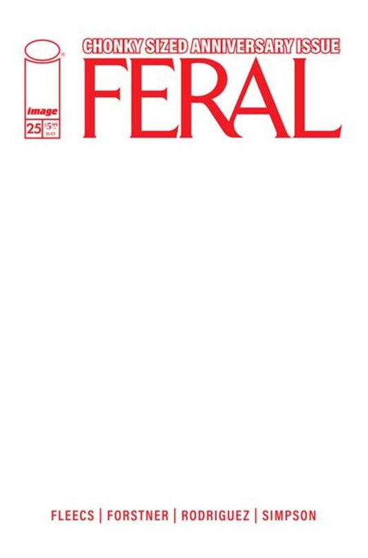 Feral #25 Cover E Blank Sketch Variant
